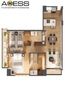 Departamentos en venta, Modelo E, Olivé Acuarela Residencial; Guadalajara, Jalisco