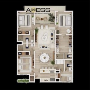 Departamento en venta, Oceanna; Playa del Carmen, Quintana Roo